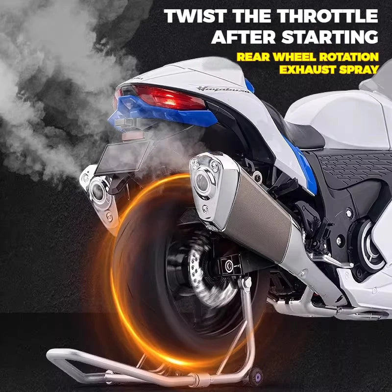 SUZUKI HAYABUSA GSX-1300R 1:6 (BLANCO)