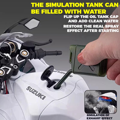 SUZUKI HAYABUSA GSX-1300R 1:6 (BLANCO)